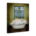 thumbnail image 3 of Ducks Bathing Tub Ocean View Animals & Insects Graphic Art Gallery Wrapped Canvas Print Wall Art, 3 of 7