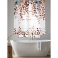 thumbnail image 6 of Sheer Curtains 72 Inches Long, Brown Eucalyptus Fall Light Filtering Window Curtains for Living Room, Botanical Weeping Leaves Pastoral Rod Pocket Voile Sheer Curtain Drapes, 52"W x 72"L, 2 Panels, 6 of 8