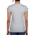 thumbnail image 5 of Gildan Ladies Soft Style Short Sleeve V-Neck T-Shirt, 5 of 5