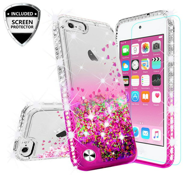Case for New iPod Touch 7 / iPod 6/5 [Tempered Glass Screen Protector ...