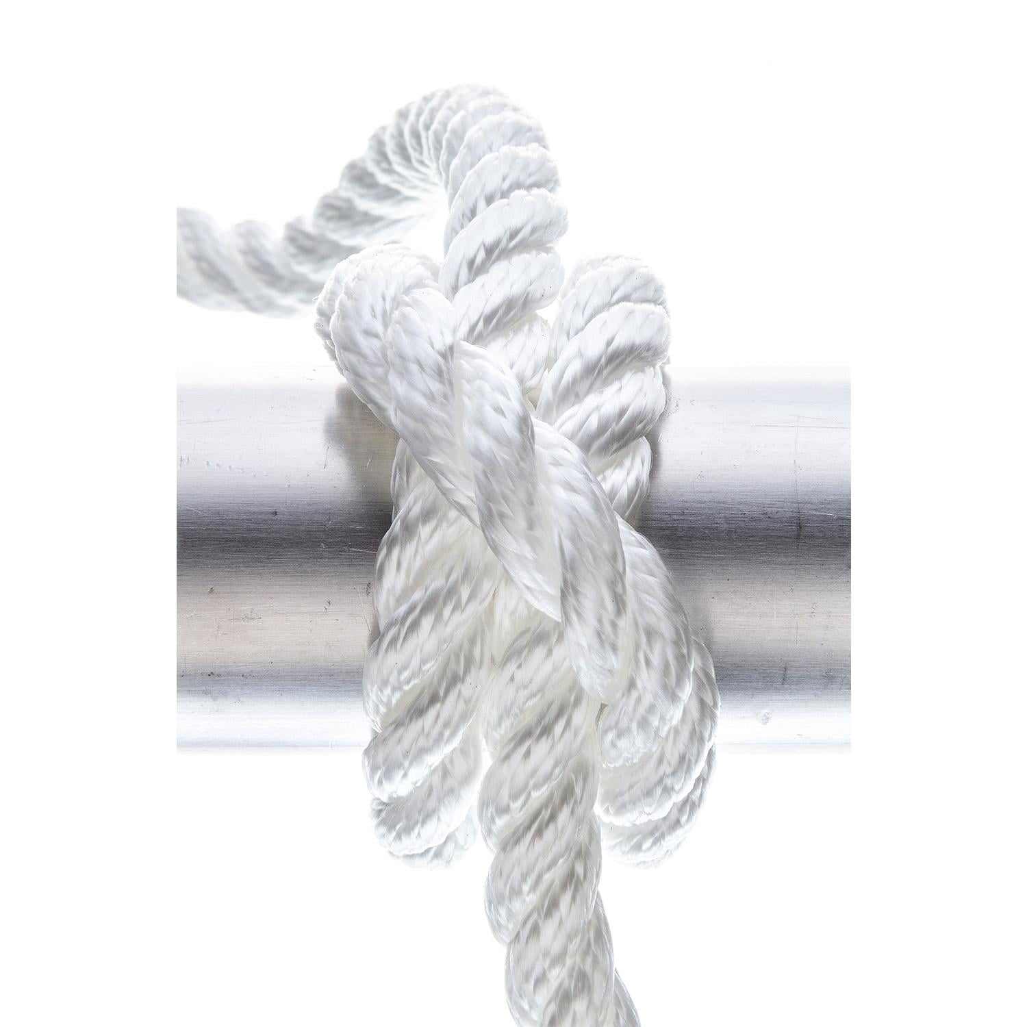 Seachoice 42551 3-Strand Twisted Nylon Dock Line, White