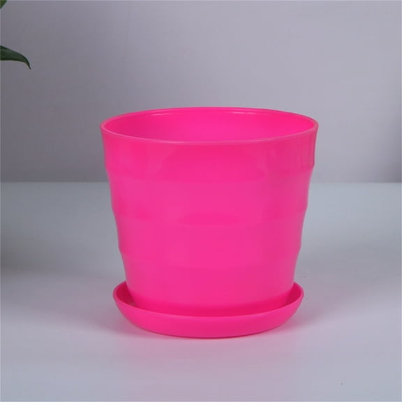 YYKihy Pot Flowerpot Colourful Decor Plastic Flower & Garden