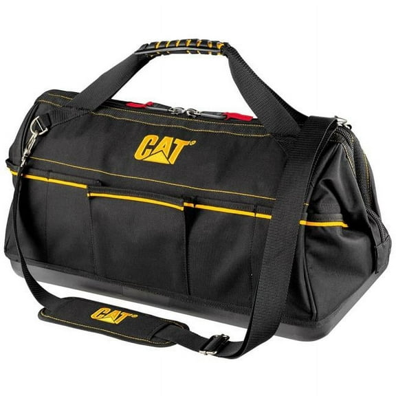 Cat 240173 Cat 240173 20 in. Tech Widemouth Tool Bag 12 Pocket Heavy Duty 1200D Polyester