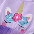 thumbnail image 6 of ATAIKU Toddler Girls' Long-Sleeve Dress Princess Tutu Tulle Dress Xmas - Unicorn, 6 of 12