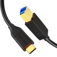 thumbnail image 1 of Cable USB 3.1 c a USB b CableCreation Negro 1.2m 10 Gbps para Impresora y Disco Duro, 1 of 8