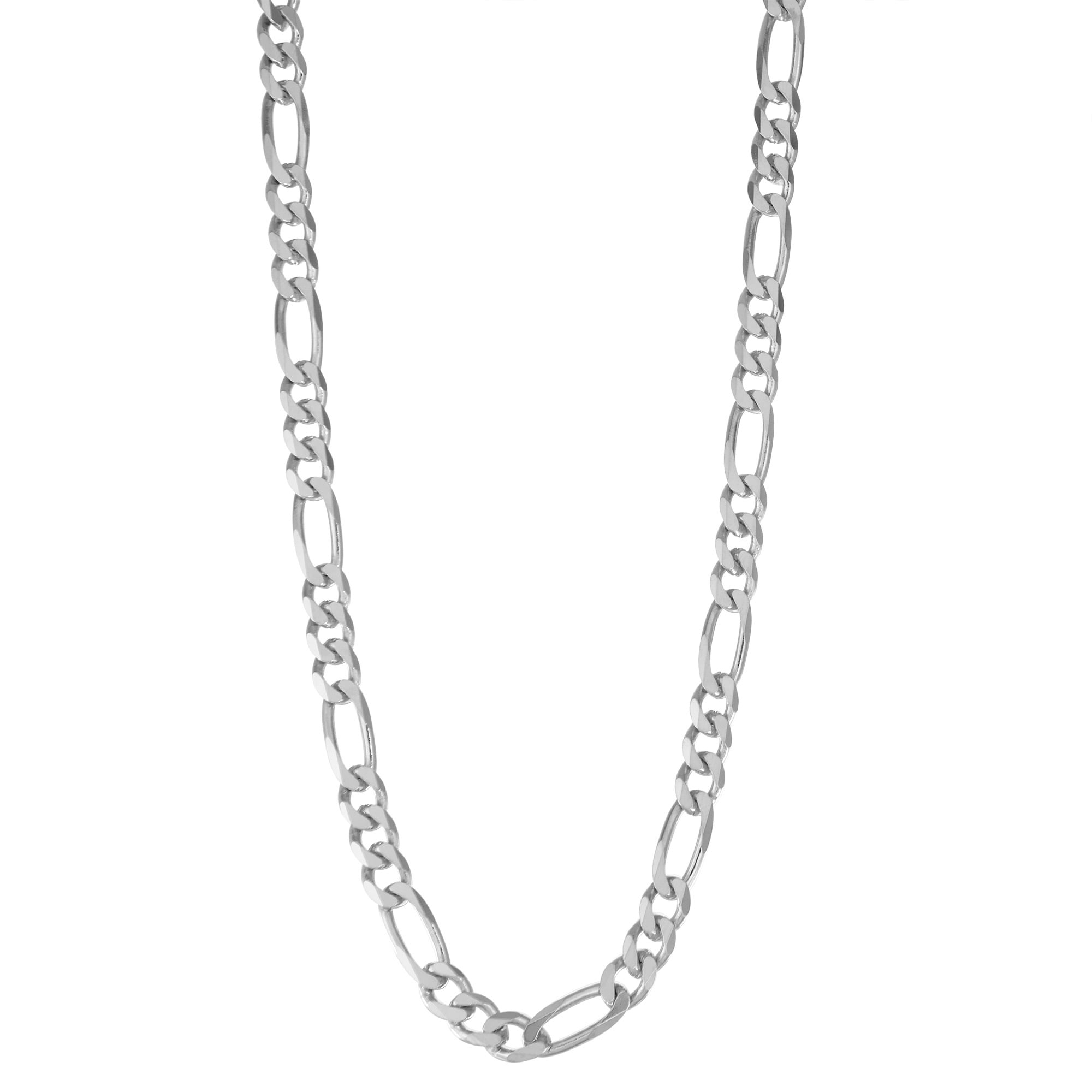Sterling silver Men's 24" figaro chain necklace