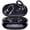 Black, variant on Bluetooth true wireless earbuds with microphone, TWS in ear headphones, touch volume, wireless sports ear hook, LED display charging case, half open back, compatible with mobile phones, Type-C chargi
