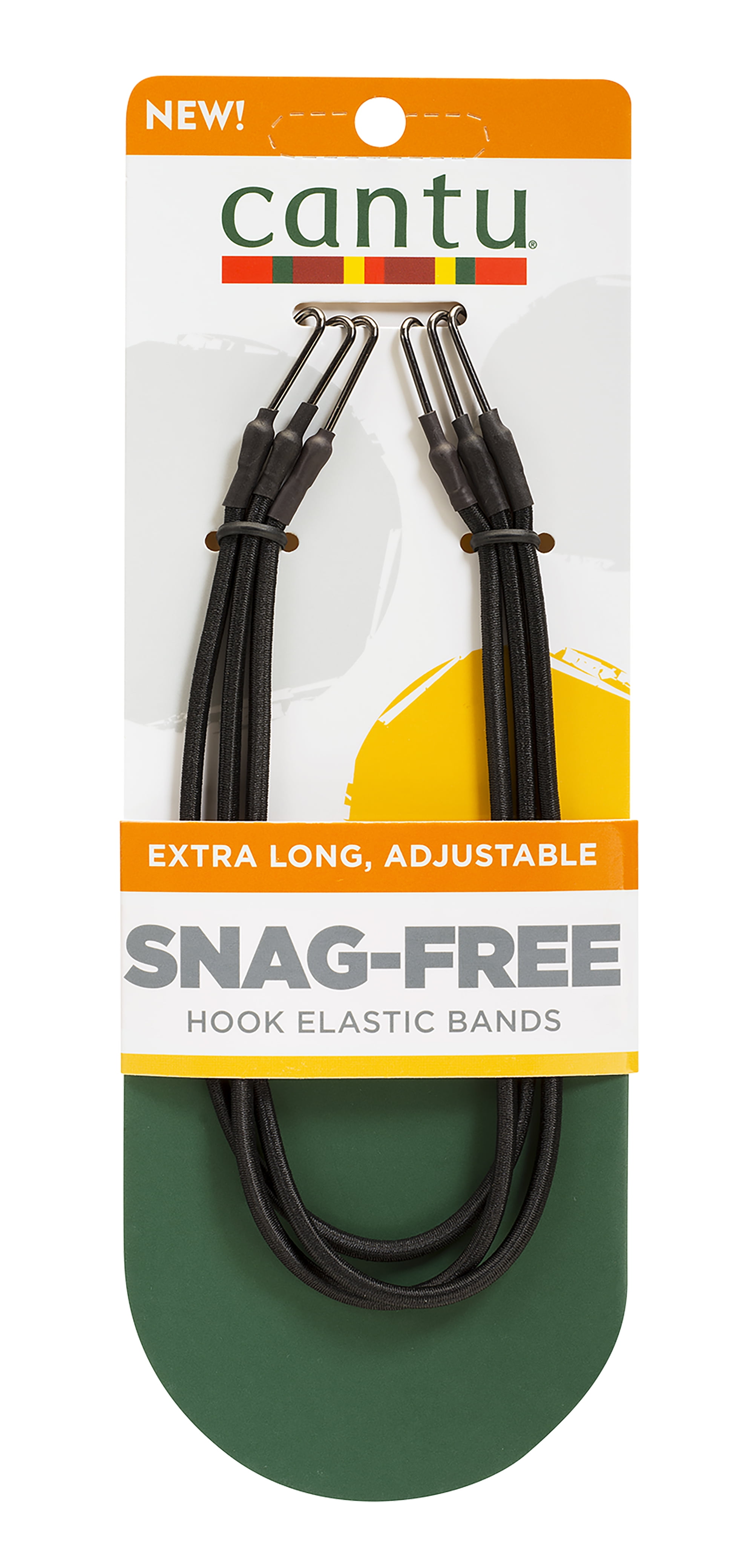 Cantu SnagFree Hook Elastic Bands, Extra Long