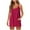 Hot Pink, variant on Uheoun Womens Tennis Dress Workout Mini Dress with Shorts Sleeveless Spaghetti Straps Golf Athletic Dresses