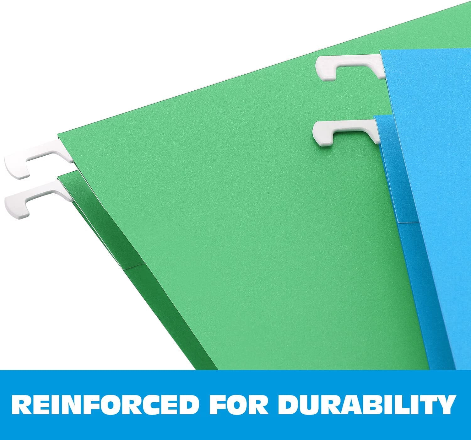 Extra Capacity Hanging File Folders, 30 Pack Reinforced Letter Size Hanging Folders with Heavy Duty 1 Inch Expansion, Designed for Bulky Files, Medical Charts, Assorted Colors