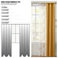 thumbnail image 6 of Mainstays Metallic Blackout Curtains and Sheers Set, 4 Panels, Brown Butter, 27.5" W x 84” L, 6 of 6