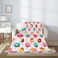 thumbnail image 2 of Sikiie Donut Cozy Flannel Fleece Throw Blanket: Lightweight & Thick for All Seasons - Perfect for Women, Men, & Kids"40"x30", 2 of 6
