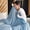 Blue, variant on Qonioi Weighted Blanket, Double Sided Flannel Blanket, Multifunctional Napping Cover, Breathable Soft Machine Washable Blanket for Home Office Travel