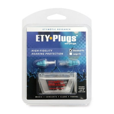 Etymotic Research ER20 High-Fidelity Earplugs for Concerts Standard Clear Stem