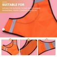 thumbnail image 3 of FOMIYES Orange Reflective Safety Vest with Breathable Mesh for Running Cycling and Outdoor Use, 3 of 7