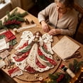 thumbnail image 4 of Clearance! DIY Crafts Christmas Patchwork Fabric Art Kit Handmade Set Sewing Supplies Holiday Project Felt Applique Material Package Home Decoration Gift Adult Beginner, 4 of 5