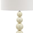 thumbnail image 4 of SAFAVIEH Jenna Stacked Ball Table Lamp (Set of 2) | White |, 4 of 4