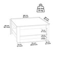 thumbnail image 6 of MinimaDecor Grado Two Tier, Square Coffee Table, 35 inches, Dark Gray and Oak Finish, 6 of 6