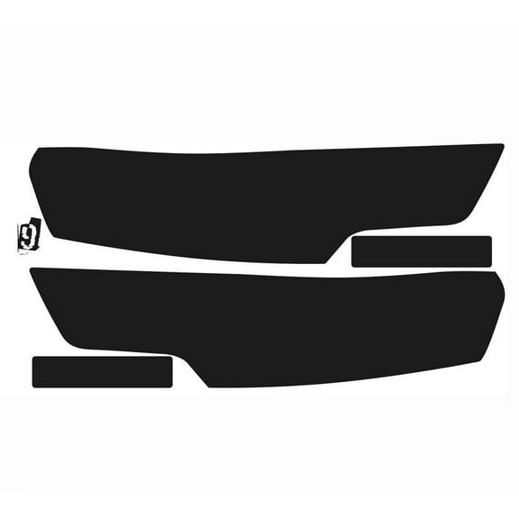 Ram 1500 (Limited/Longhorn/TRX) Pre-Cut Vinyl Overlay Tint Headlight Covers Plus (2019 2020 2021 2022) DARK