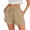 Khaki, variant on Siminsem High Waisted Linen Blend Shorts for Women Summer Casual Wide Leg Loose Fit Drawstring Beach Vacation Clothes 2026 with Pockets Elastic Waistband Pull On Lounge Bottoms, Khaki, L