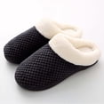 thumbnail image 2 of Wovix Slippers for Womens Warm Memory Foam Anti- House Shoes Comfortable Cotton Slippers Home Bedroom Shoes Indoor Outdoor Fuzzy Collar Thermal Daily, 2 of 3