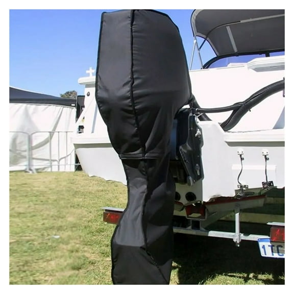 Boat Boat Motor Cover Waterproof UV-Proof Full Outboard Motor Cover Crack Resistant Heavy-Duty 600D
