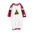 thumbnail image 3 of Odeerbi Christmas Pajamas for Family Holiday Long Sleeve Family Christmas Pajamas Matching Sets Toddler Christmas Plaid Printed Blouse Tops + Pants Sleepwear Family Matching PJs Set Red, 3 of 6