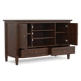 thumbnail image 4 of Simpli Home Warm Shaker Wood TV Media Stand in Brown For TVs up to 50", 4 of 12