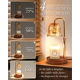 thumbnail image 2 of Funistree Flower Candle Warmer Lamp with Timer and Dimmer, Electric Top Down Wax Melter for Jar Candles, Adjustable Height Wax Warmer for Women Girl Wife, New Home Bedroom Decor, 2 of 9