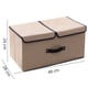 thumbnail image 4 of Caja Organizadora Segos Plegable Con Divisiones Tapas Dobles Beige, 4 of 4