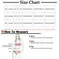 thumbnail image 3 of CEHVOM Women Print Three Piece Split Swimsuit Show Waist Wire Free With Pad Solid Bikini Set, 3 of 8