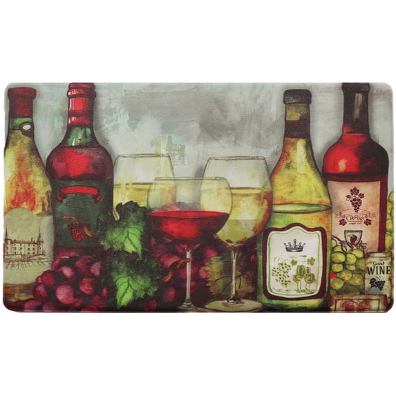 Home Sweet Home Anti Fatigue Kitchen Floor Mat - Non Slip Foam Comfort Standing Mat with Stain & Water Resistant Surface (Moscato, 18" W x 30" L)