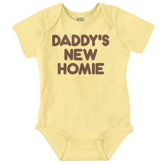 Cool Daddy's New Homie Fathers Day Romper Boys or Girls Infant Baby Brisco Brands NB
