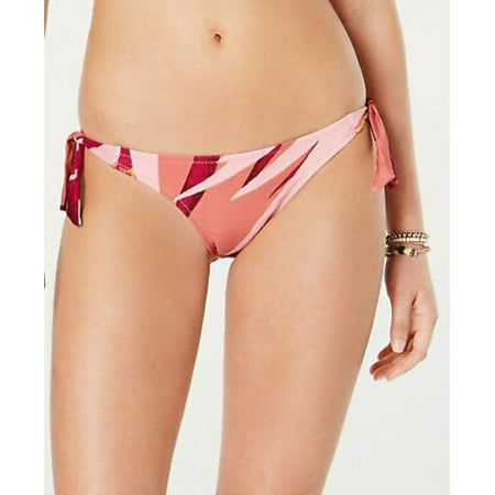 Volcom Juniors Printed Side-Tie Bikini Bottoms Womens Swimsuit Size Small
