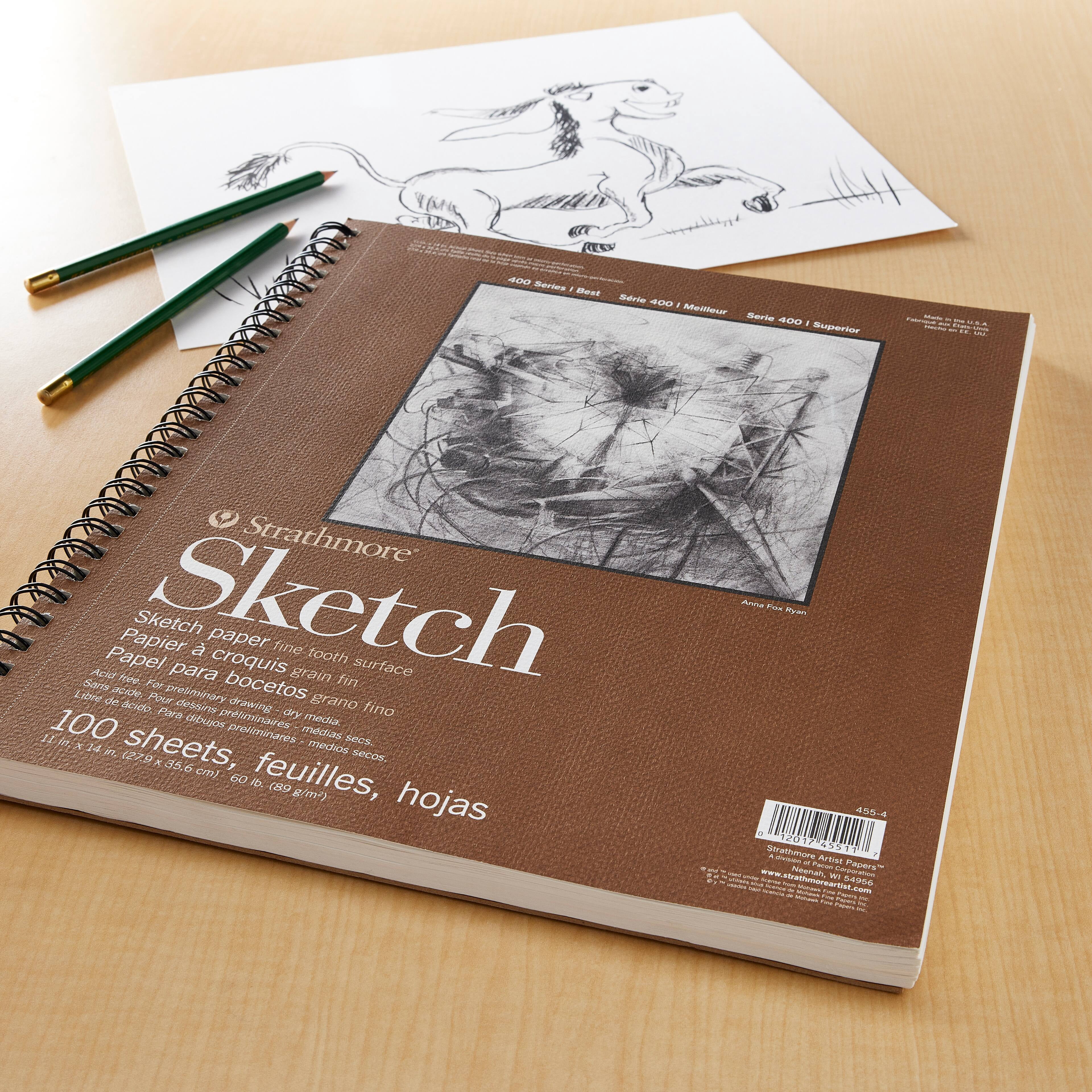Strathmore 400 Series Sketch Paper Pad, 12 Pack