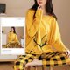 thumbnail image 1 of Pijamas de poliéster con lunares para mujer, ropa de dormir de manga larga, conjuntos de ropa para el hogar, ropa de dormir informal de dibujos animados, talla 5XL, primavera y otoño, 1 of 4