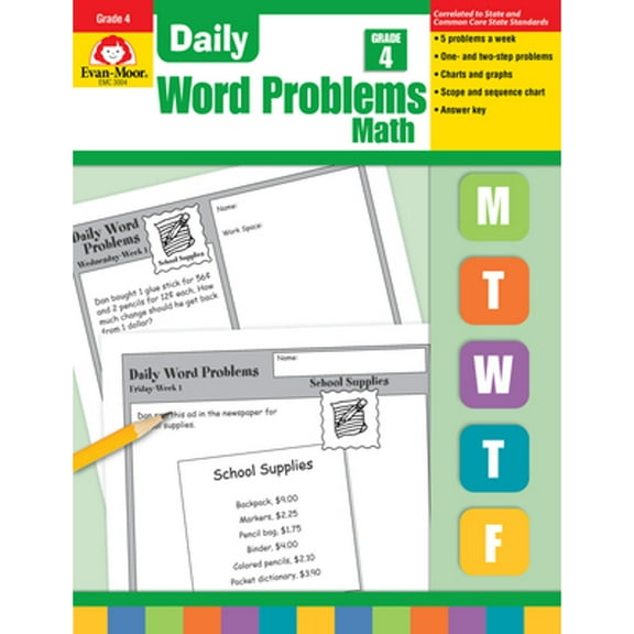 Pre-Owned Daily Word Problems Grade 4. (Paperback) 1557998167 9781557998163