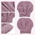 thumbnail image 5 of Diamond Shape Hair Drying Towel Dry Cap Lightweight Strong Absorbent for After Bath Drying Hair Purple, 5 of 7