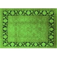 thumbnail image 1 of Ahgly Company Indoor Rectangle Oriental Green Industrial Area Rugs, 2' x 4', 1 of 4