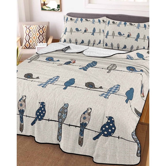 King Size Down Alternative Comforter, Lightweight Comforter Quilt Bedding Set with Pillow Shams All Seasons Bed Comforter Duvet Insert 96"x106"
