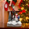 thumbnail image 4 of Tmvgtek Mini Escultura De Casa De Pueblo De Resina Navideña Con Adorno Led (Muñeco De Nieve) Tmvgtek Oficina Multiescena Multifunción, 4 of 8