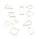 thumbnail image 5 of 10 colgantes con dijes geométricos mixtos para bisutería y manualidades con agujero dorado, 5 of 5