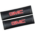 thumbnail image 1 of 2pcs Car Seat Belts Covers Padding Set Carbon Fiber Leather Belt Shoulder Sleeve (fit GMC), 1 of 7