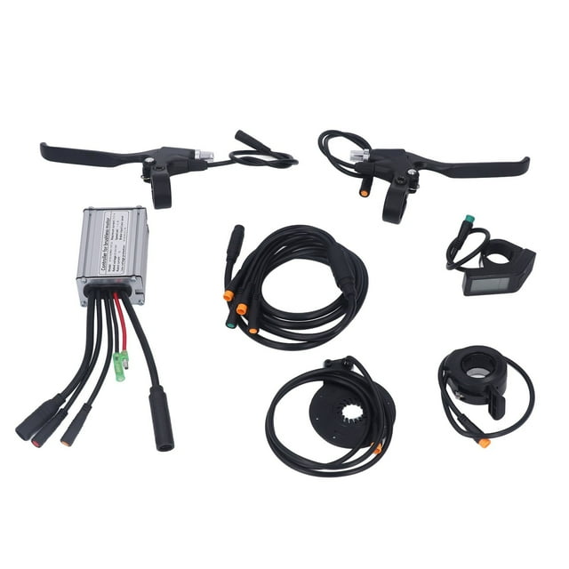 Kit de modificación de bicicleta eléctrica, resistente al agua, controlador de 15 A, panel LCD4 para motor de 250 W.