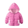 thumbnail image 6 of Hicidod Baby Fleece Jacket Hooded Long Sleeves Warm Down Coat Cute Dinosaur Lightweight Thick Fleece Lined Winter Outwear, 6 of 7