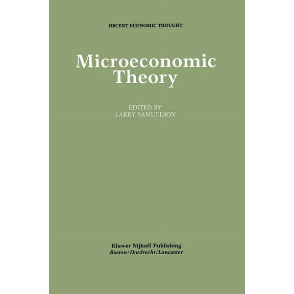 Recent Economic Thought Microeconomic Theory, Book 6, (Paperback)