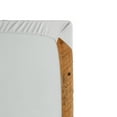 thumbnail image 2 of Farmland Fitted Sheet, Triangle Edged Timber Border Stripes Siding Woodwork Enclosing Tool Image Art, Soft Decorative Fabric Bedding, Twin Size, White Brown, by Ambesonne, 2 of 2
