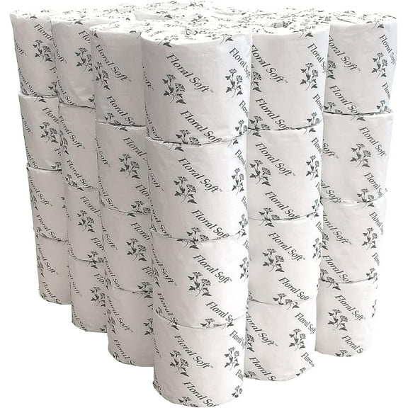 B448 2-Ply Standard Toilet Paper, White, 48 rolls