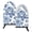 Blue White Peony, variant on Fun Fish Mouth Oven Mitts 9.5x5.7in Cotton Pot Holders Heat Resistant Grill Gloves for Kitchen BBQ Decor Green Blue Bird Floral