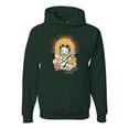 thumbnail image 1 of Wild Bobby, Betty Boop Good Vibes Only Betty Boop Unisex Hoodie Sweatshirt, Forest Green, Large, 1 of 5